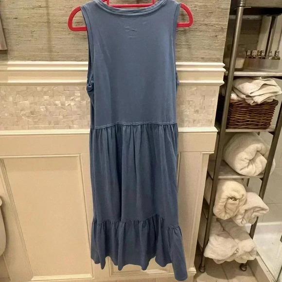 NWT new universal thread medium blue tiered tank maxi dress - Picture 9 of 11